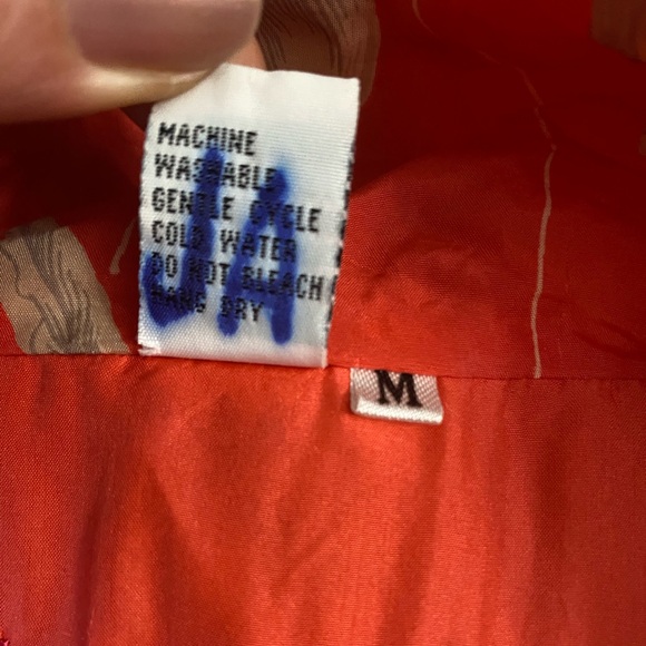 Vintage FUDA International 100% Silk Bomber Jacket Size Medium Tulip Floral - Picture 11 of 14